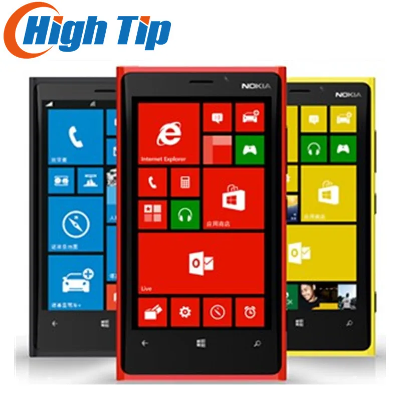 Nokia Lumia 920 разблокированный Windows мобильный телефон двухъядерный 32 Гб 8.7MP 3g gps wifi 4," сенсорный экран Восстановленный