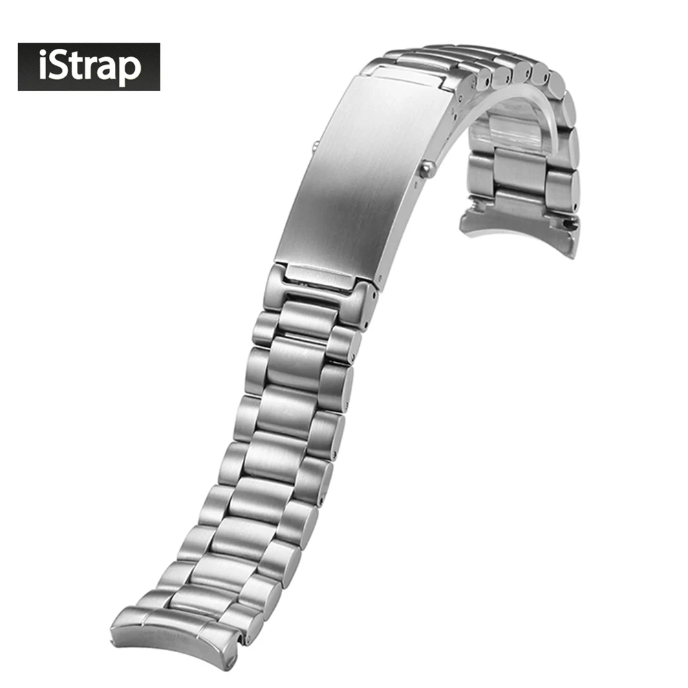 Ремешок для часов iStarp 20 мм Серебристый браслет из нержавеющей стали Omega Seamaster