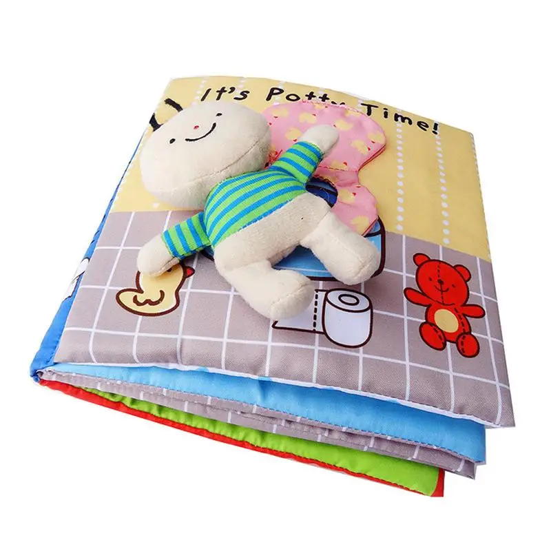 Engraçados para Toodler Pano Livro Lavável Macio Não-tóxico Cedo Educacional Tecido Brinquedo 3d Leituras Brinquedos Bebê 1 pc 3 cedo educacional tecido brinquedo 3d leituras brinquedos engraçados para toodler bebê