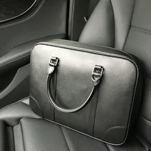 Мужская сумка из воловьей кожи, портфель большой емкости, сумка через плечо для ноутбука, простая деловая сумка из натуральной кожи