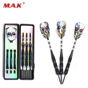 

24g / 3 Style Skull Dart Flight with Nickel Plated Tube and Carved Aluminum Shaft Dart Stainless Iron Tips Darts