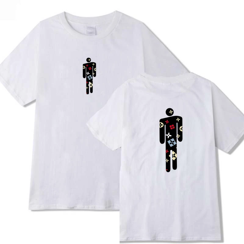 Уличная футболка в стиле хип-хоп Billie Eilish Harajuku, Повседневная футболка с круглым вырезом и короткими рукавами для мужчин и женщин, крутая футболка с графическим рисунком в стиле хипстер