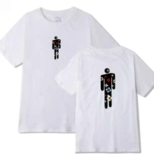 Уличная футболка в стиле хип-хоп Billie Eilish Harajuku, Повседневная футболка с круглым вырезом и короткими рукавами для мужчин и женщин, крутая футболка с графическим рисунком в стиле хипстер