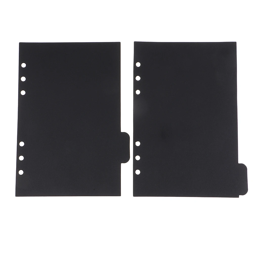 5 Pieces Solid A5 Size Kraft Paper Tabbed Paper Planner Notebook Album Divider Index Page
