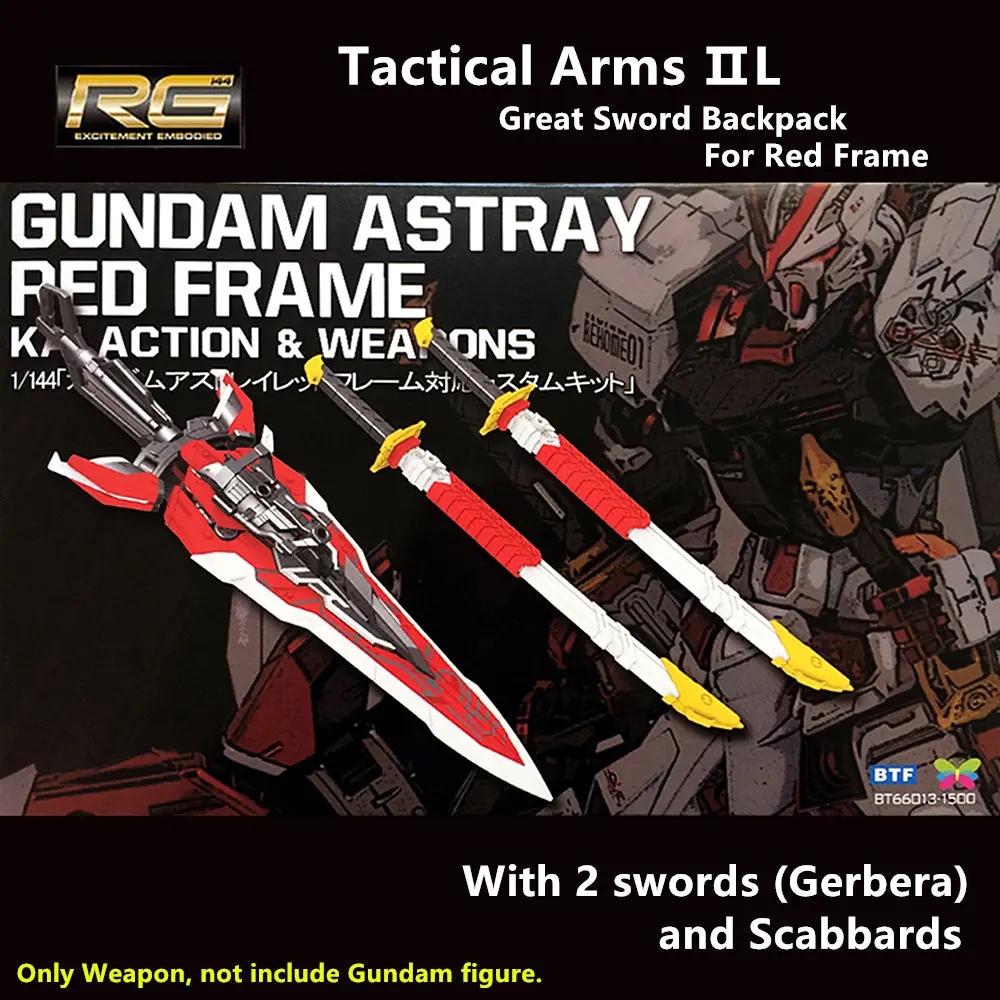 BTF большой меч набор тактических рук для Bandai 1/144 RG Gundam Astray Red Frame|gundam astray|arm packgundam rg |