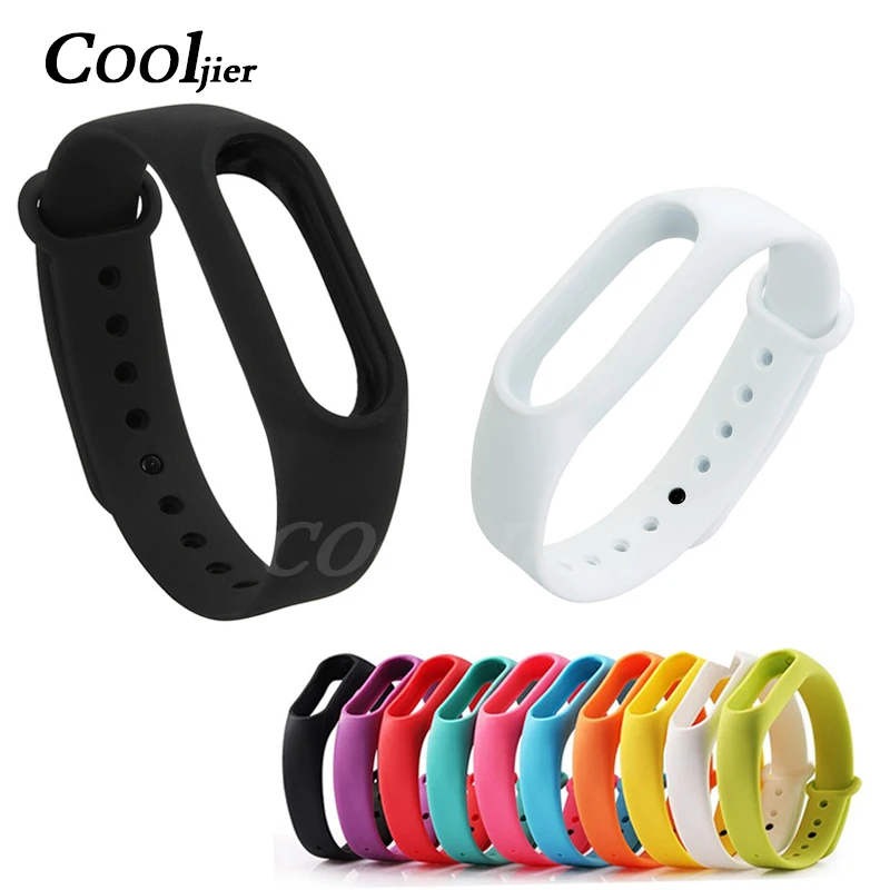 COOLJIER mi band 2, ремешок на запястье, Цветной силиконовый ремешок для Xiaomi mi Band 2, аксессуары для смарт-браслета, браслет на запястье