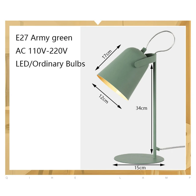 Billige Moderne kunst deco bemalt Nordic stil kreative schreibtisch Lampen E27 LED 220V Tisch Lampe für Büro Lesen nacht hause schlafzimmer studie