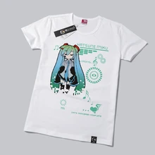 Anime Hatsune Miku cosplay lolita Mukuq serie hombre de manga corta de las mujeres ropa de la historieta camiseta tee Envío gratis
