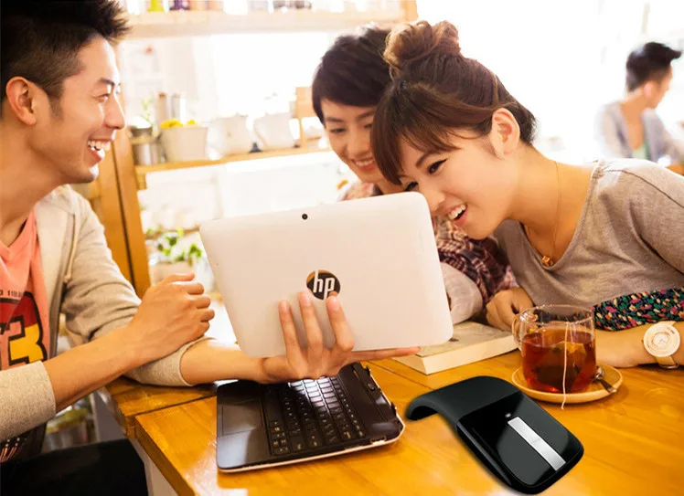 Складная беспроводная мышь Fanshu Bluetooth 2 4G для Microsoft Arc Touch поколения Беспроводная