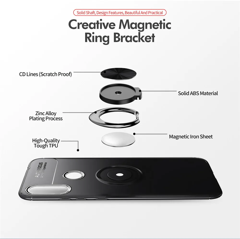 KEYSION чехол для телефона для samsung Galaxy A70 A50 A30 A40 A20 A10 A60 магнитное кольцо силиконовое покрытие для samsung A70s 50s 30s 20 A10s