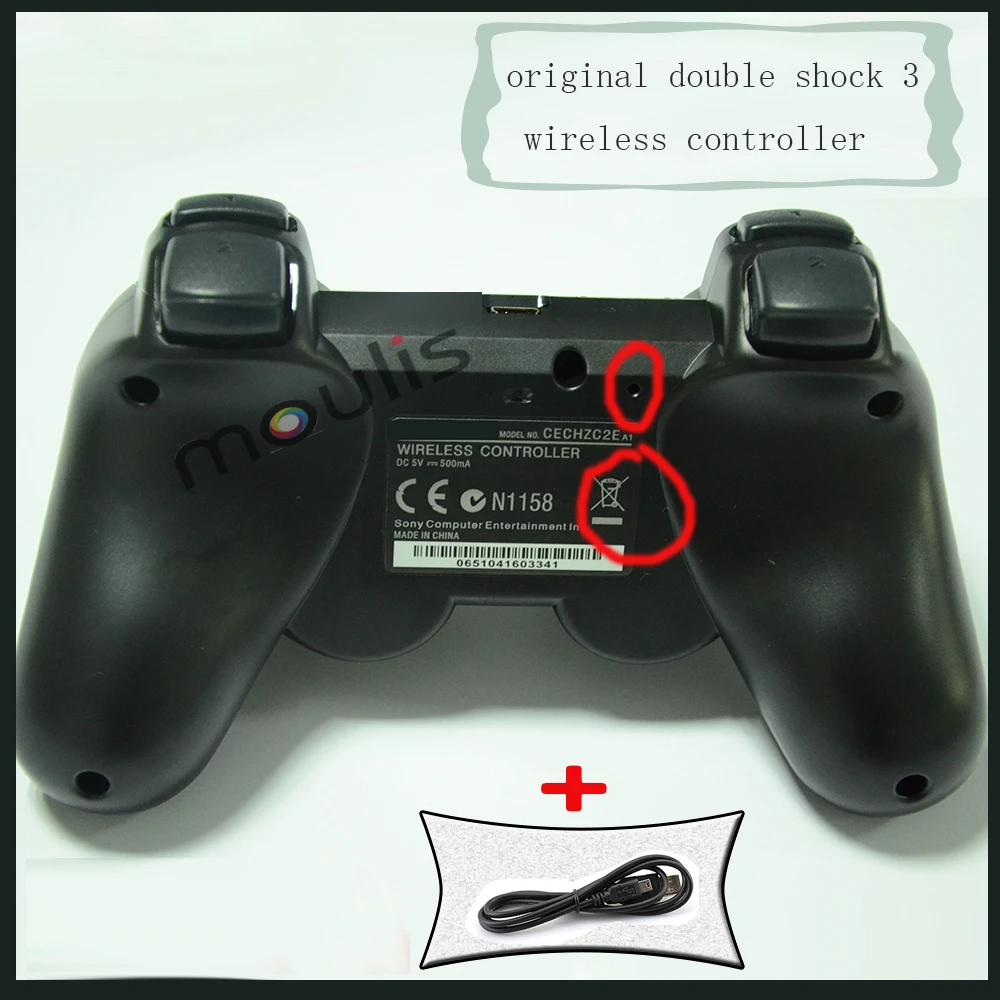 For Ps3 Original Wireless Controller Sixaxis Joystick For Ps3 Controller +  Charge Cable Free Shipping - Gamepads - AliExpress