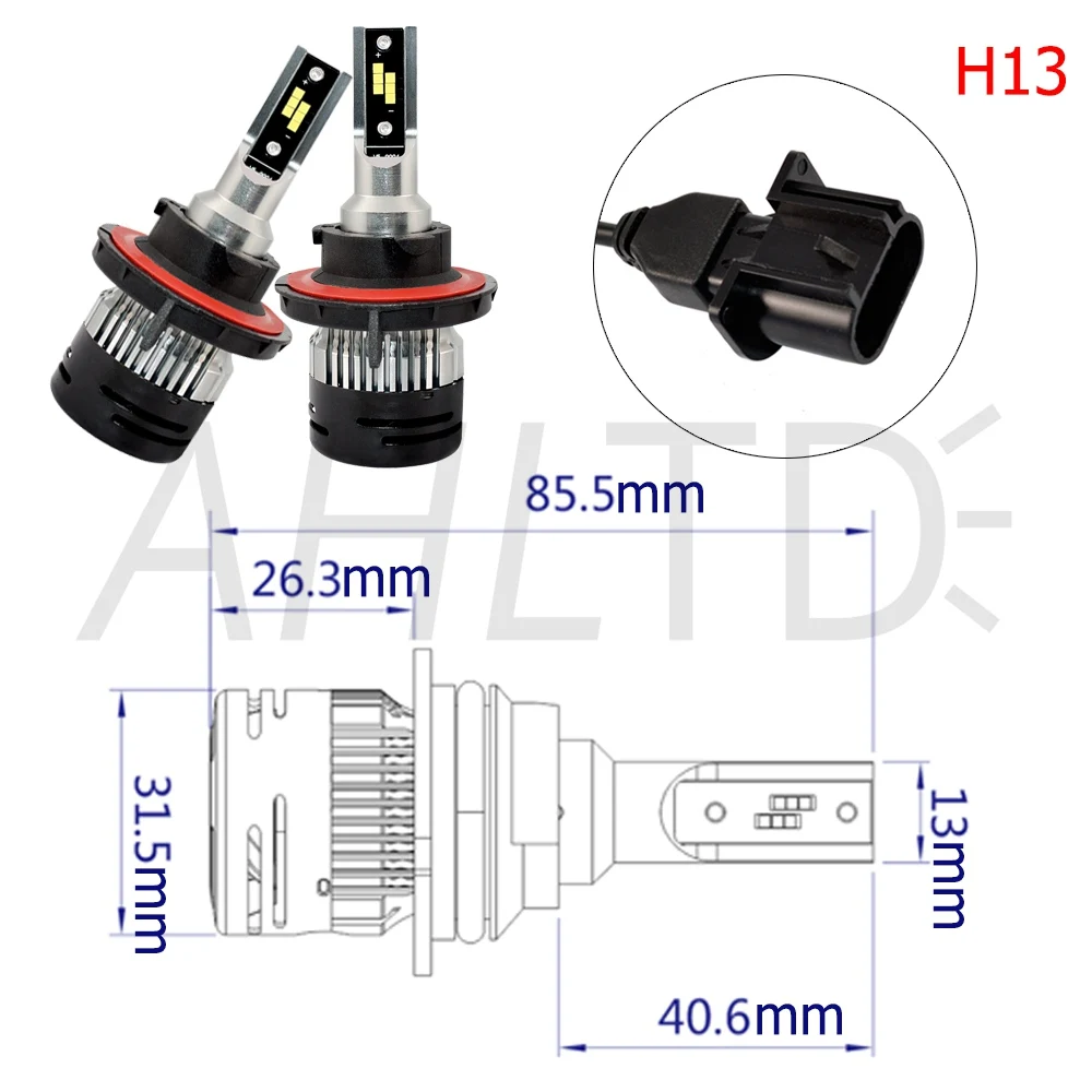 Светодиодные Автомобильные фары Противотуманные фары V5 D1 H1 H3 H4 H7 H8 H13 H15 HB3 HB4 72 Вт/заданная величина лампа авто Мобильная лампа Ford Explorer Автомобильные фары 12V 24V