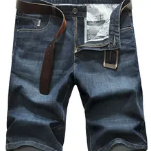 Лето 30~ 42 военные джинсовые шорты одежда джинсы Прямые мужские шорты Карго хлопок мужские повседневные шорты джинсы до колен