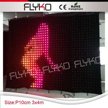 

Free Shipping hot sell led customize size led video curtain