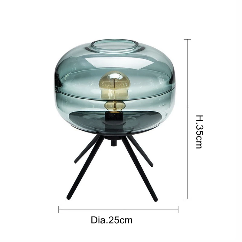  Nordic Brief Creative Study room Glass Table lamp Italy Designer Deco LED Desk light Foyer bedroom 