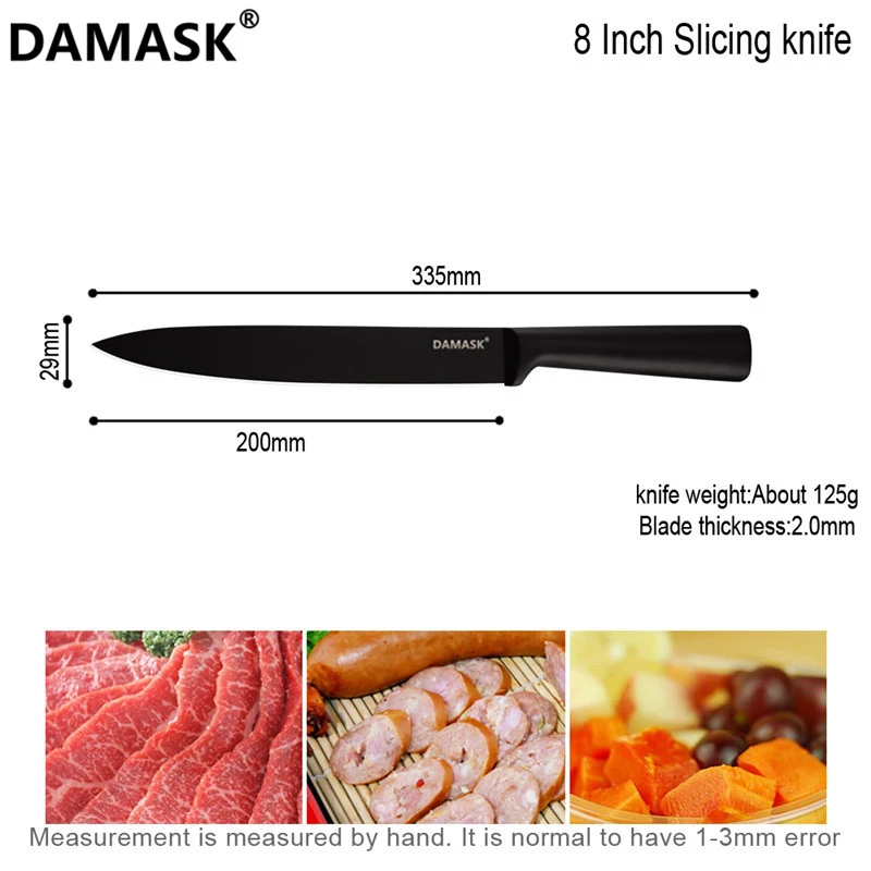 Дамаск японский кухонный нож набор Нержавеющая сталь шеф-повар нож для нарезания фруктов ножи Нержавеющая сталь Кухня столовые приборы