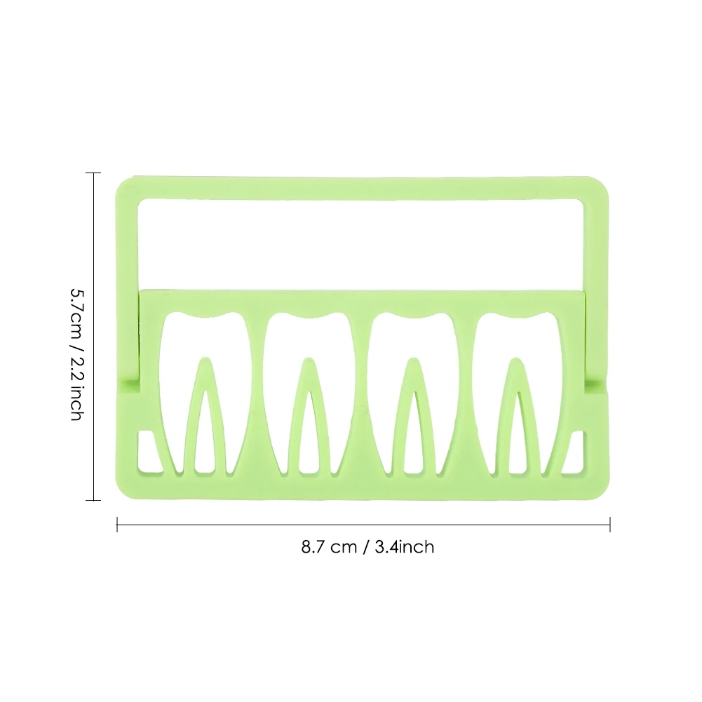 8 отверстий Endo держатель файлов Стоматологическая пластиковая подставка корень канал держатель файла эндотонические измерения инструмент зеленая запись функциональные инструменты