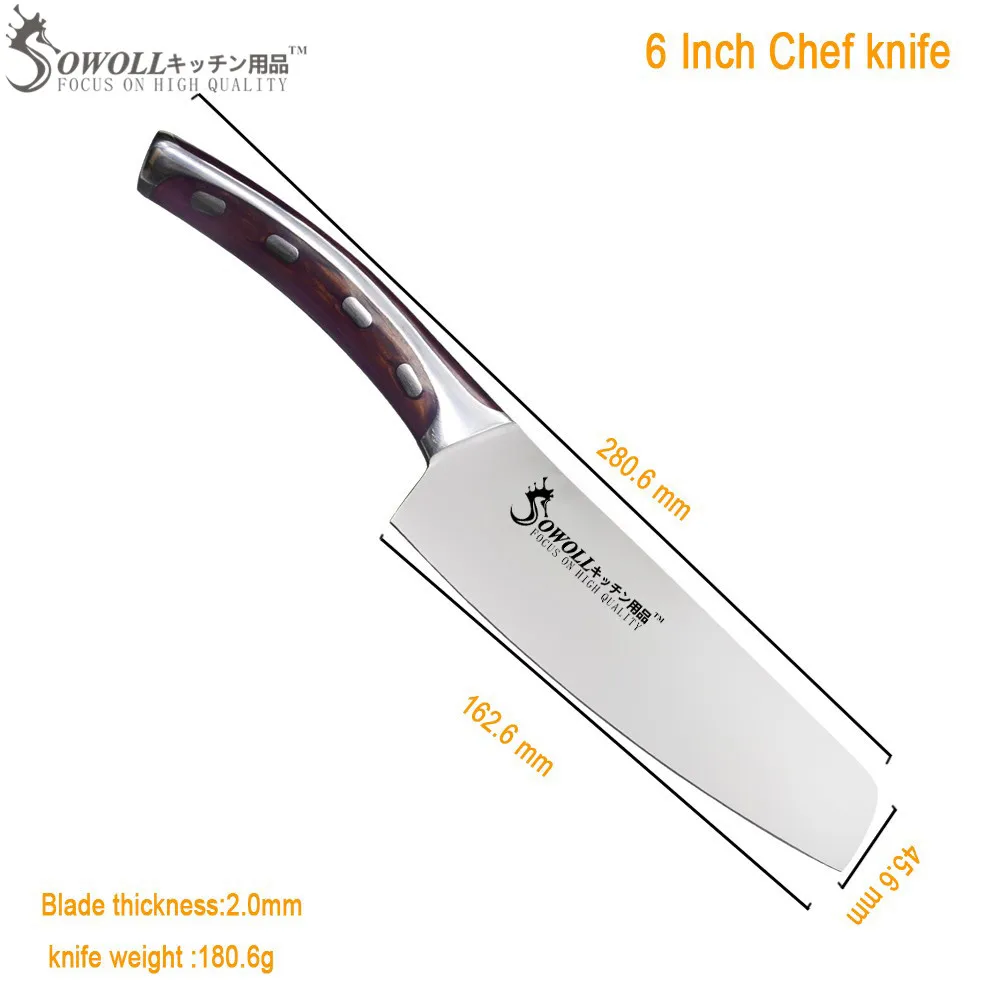 SOWOLL Brand 4cr14mov Stainless Steel Blade Single 6\