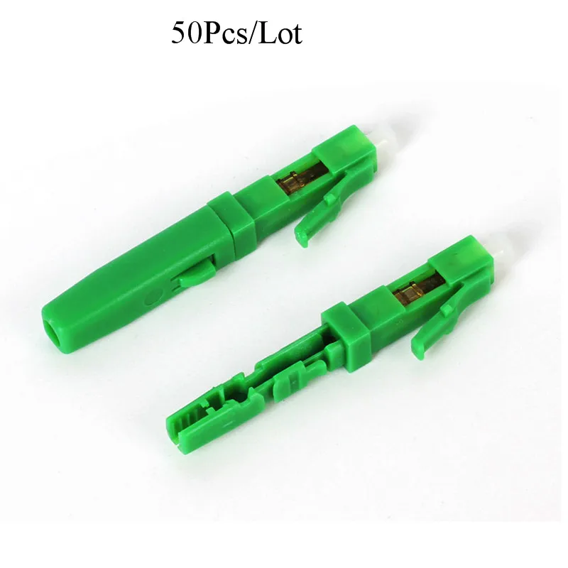 50PCS 100PCS FTTH LC fast connectorUPC APC single mode SM telecom level communication equipment optical fibre field connector