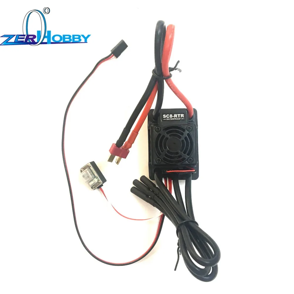 Hobbywing EZRUN ESC WP SC8 120A водонепроницаемый бесщеточный для автомобиля Traxxas Losi