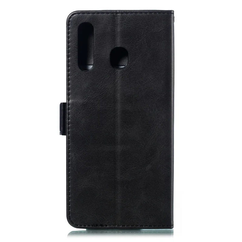 Flip Leather Phone Case Samsung Galaxy A50 A30 A70 A40 A20 A10 M10 M20 Case cover Portable Wallet Solid color With lanyard Cover Coque32