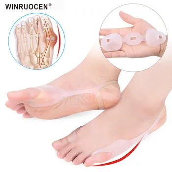 

Silicone Hallux Valgus Orthotics Bunion for Separate Big small Bone Toes Orthopedic Foot Corrector Separator Inserts insole