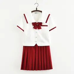 Svitania японская школьная форма для японской средней школы Цвет костюм моряка высокое Школьный костюм женский студенческая форма 3 Цвет s