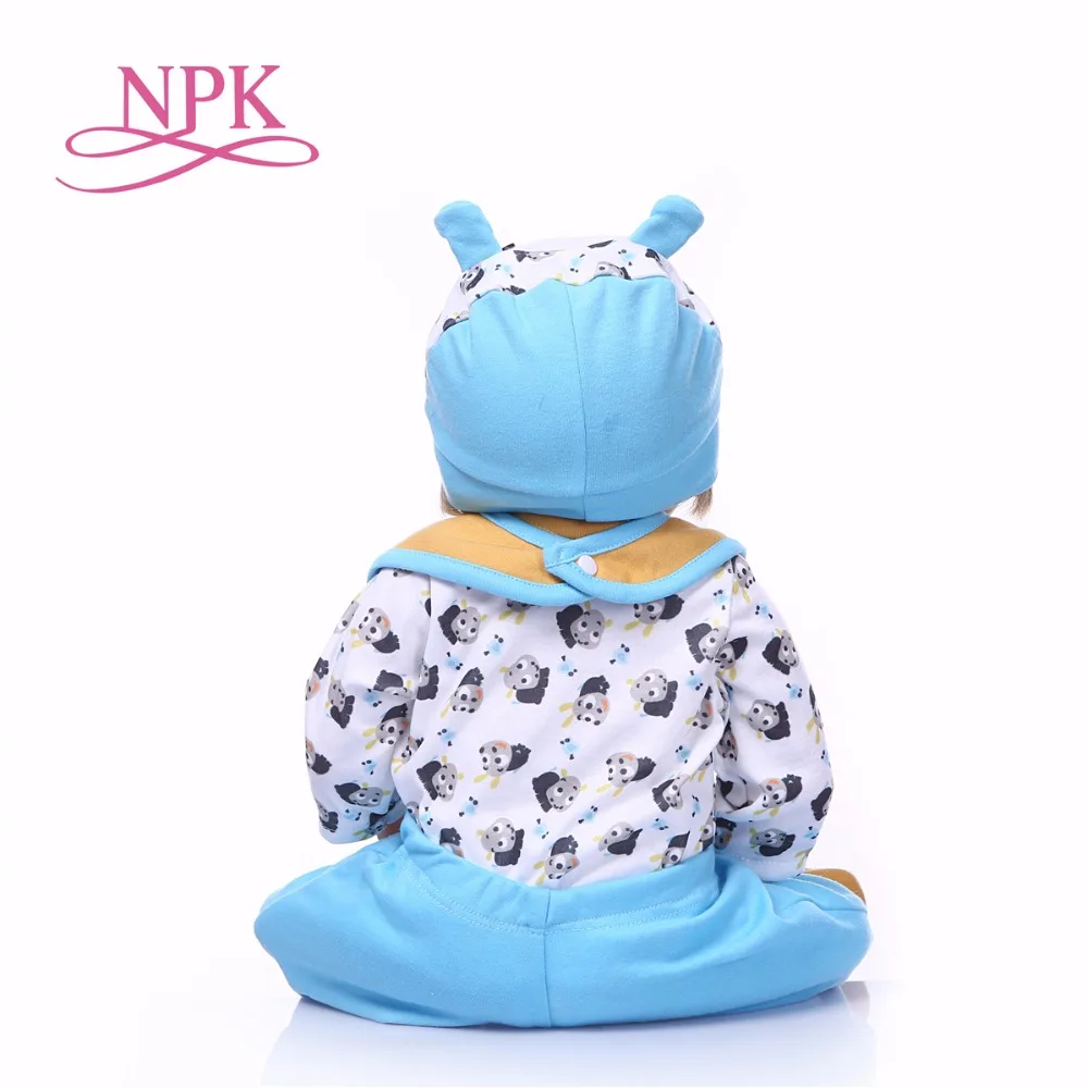 57 см NPK Boneca Reborn blue little rhino винил Baby Doll игрушки реалистичные дети день рождения