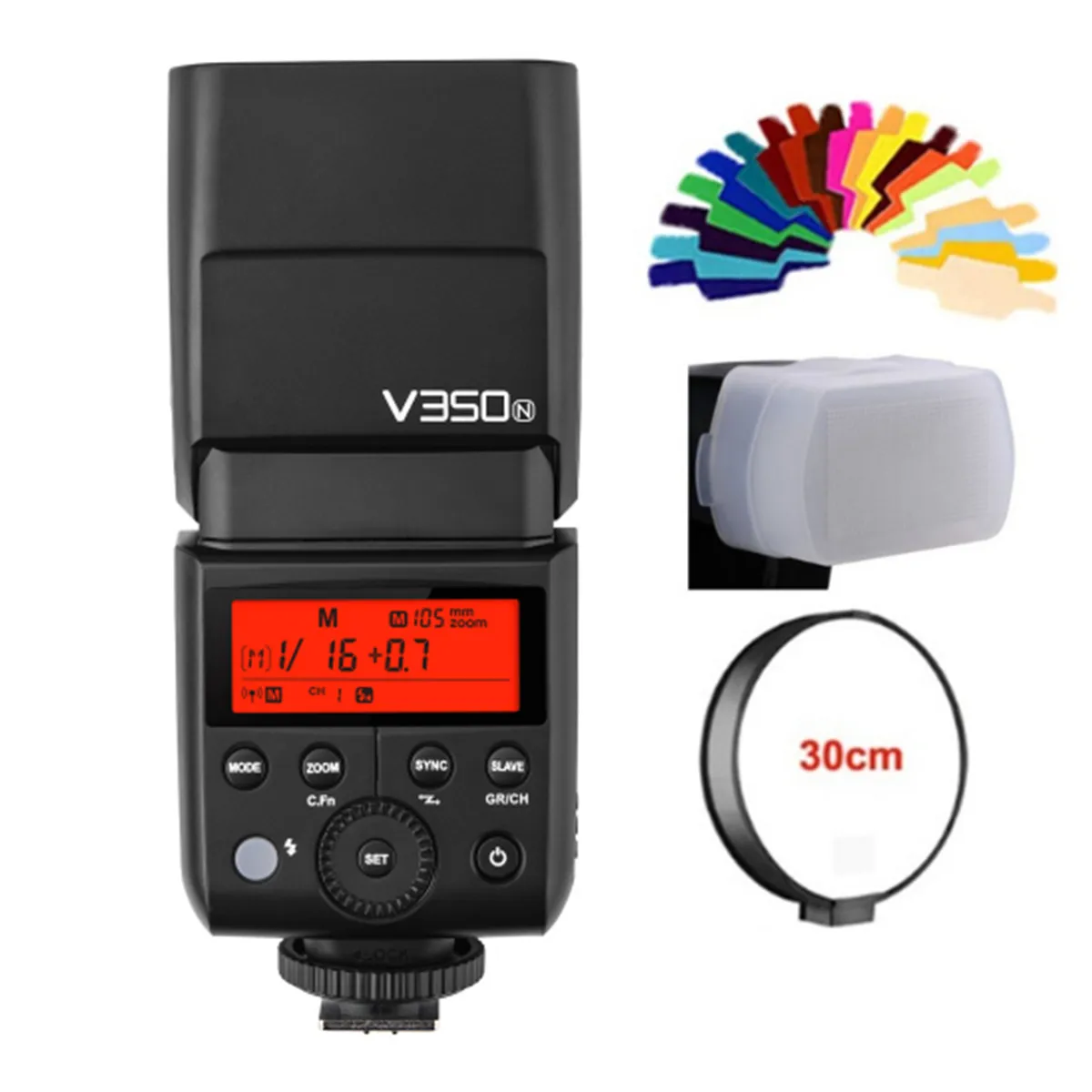 

Godox V350N 2.4G TTL HSS 1/8000s GN36 Speedlite Flash for Nikon D500 D610 D700 D750 D800 D850 D7200 D3400 D3300 D7100 D5600 D600