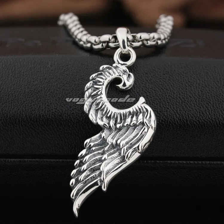 

Devil Wing 925 Sterling Silver Pendant 8Q015(Necklace 24inch)