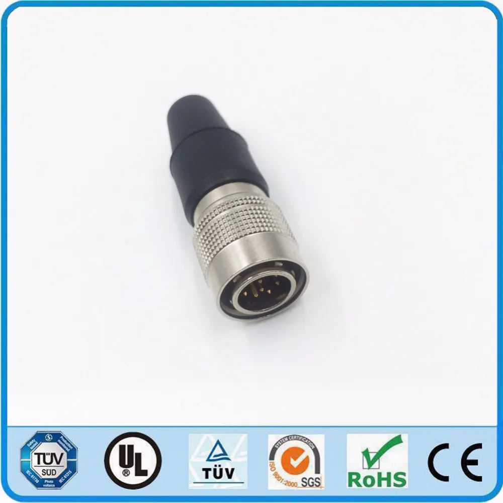Hirose Metal Circular Connector 10 pin Male Plug HR 10A 10P 10P for Red