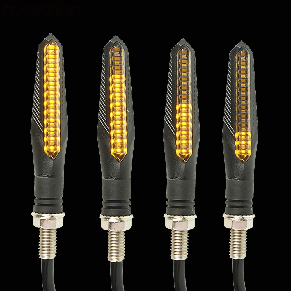 

Motorcycle LED Turn Signal Lights Direction Indicators For YAMAHA XJR400/1300 FJR 1300 BMW Suzuki GSR600 GSR750 GSX1400 GSF650