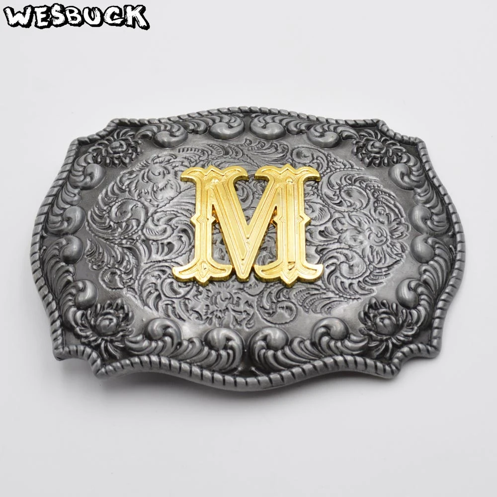 WesBuck hebillas cinturón con letras grandes para hombre y mujer, hebillas de Metal Cowboy, Cowgirl|Hebillas y ganchos| - AliExpress