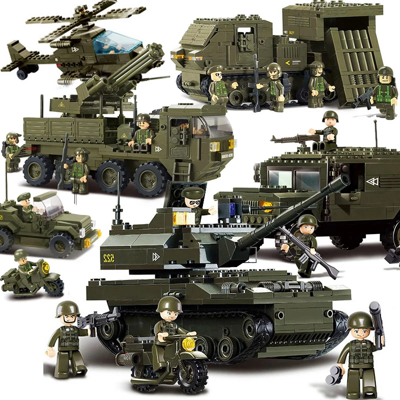 

Compatible legoed military vehicle world war 2 helicopter tank truck jeep ww2 arms weapon army figuremodel building blocks toys