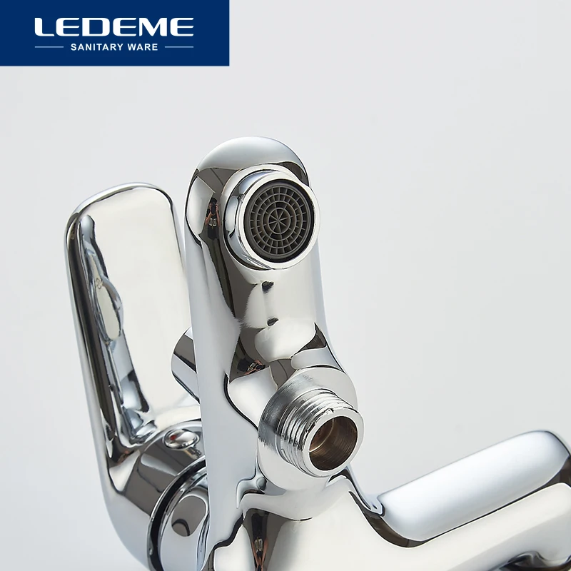 LEDEME Смеситель для ванны с коротким изливом. латунь Цвет: хром L3248|shower shower|shower