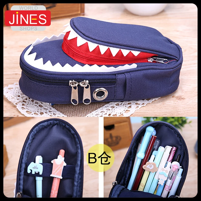 

Free shipping Pencil Case school office supplies Cute Writing Supplies Stationery Pen Holder Fashion gift for kid Zipper Bag