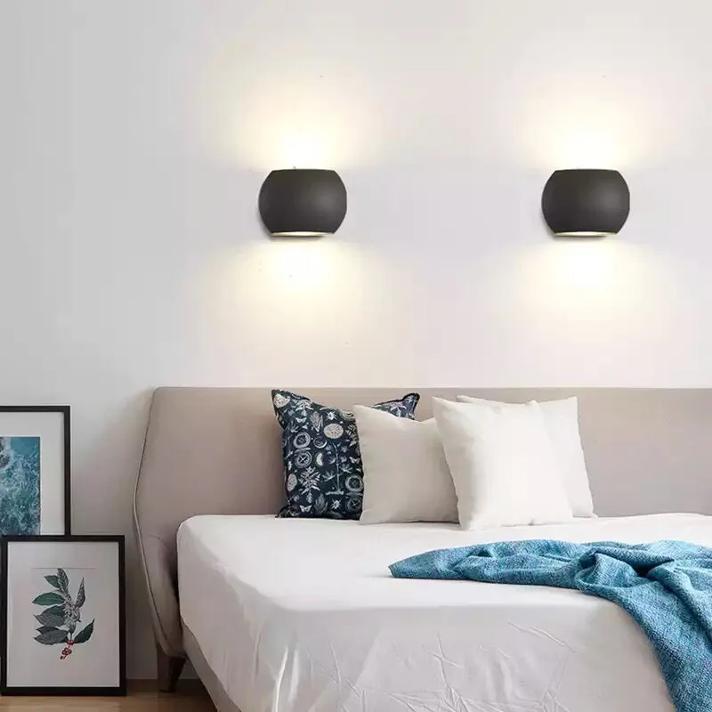 

Nordic creative personality wall lamp bedside lamp bedway staircase shell wall lamp corridor balcony double head wall lamp