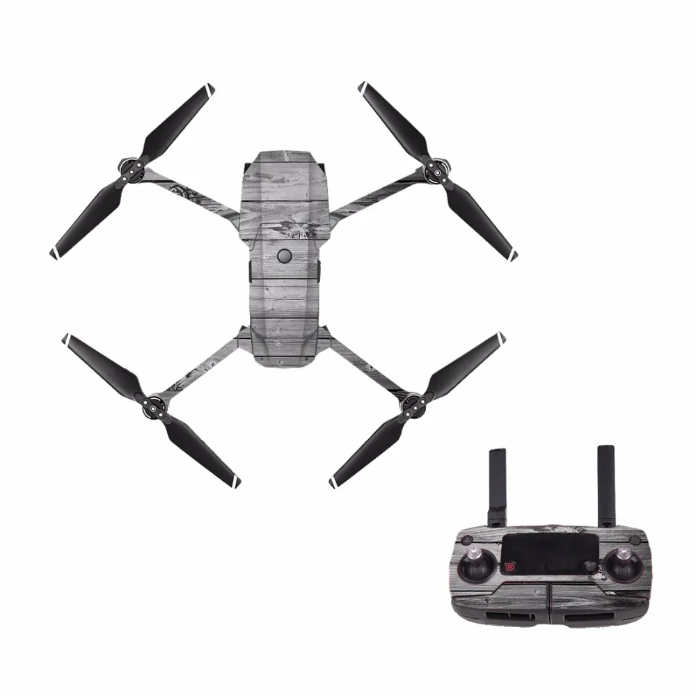 

[M0169] wood for DJI Mavic Pro Decal Skin Sticker Drone Body + Remote Controller + 3 Battery Protection Film Cover