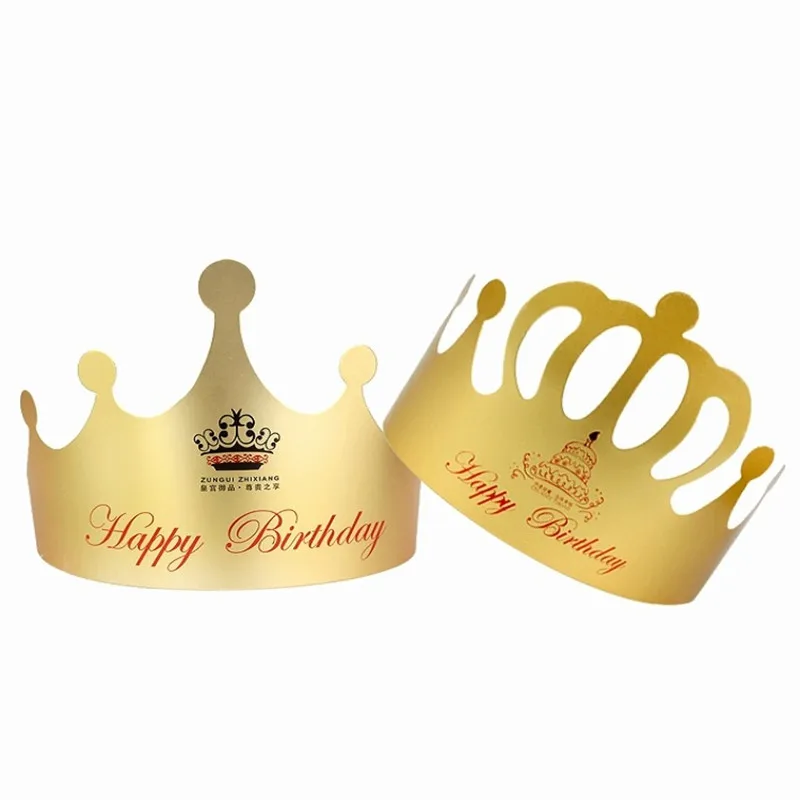 10 шт./упак. для мальчиков и девочек, детские вечерние шапки принцессы с короной, украшенные шляпой для детей, шляпы для вечеринки по случаю Дня рождения Праздничный Декор