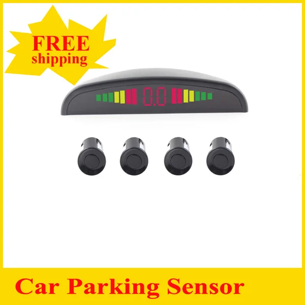 

Car Parking Sensor 4 Sensors Assistance Reverse Backup Radar Monitor System Display 22mm 12V White Black Silver for all Cars