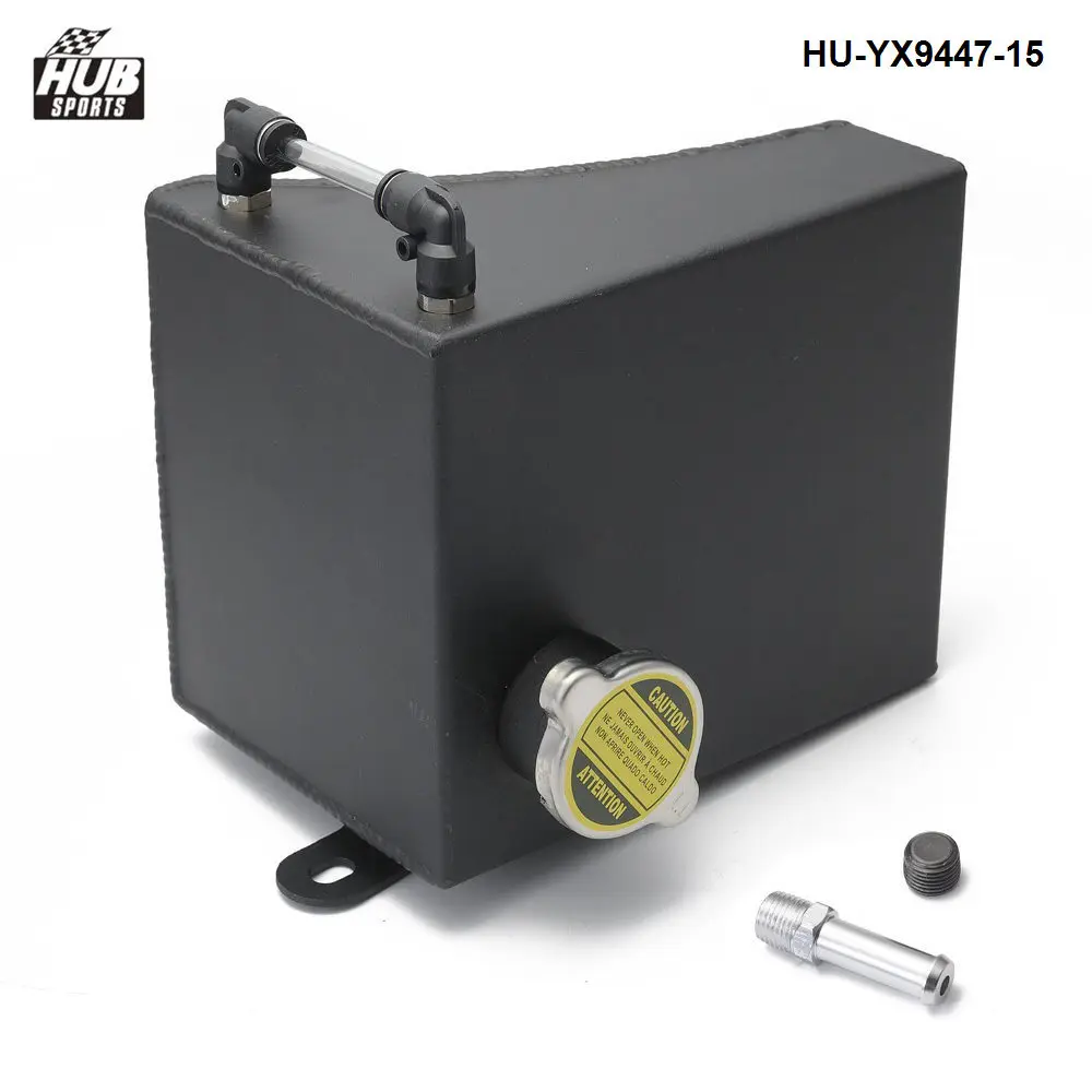Polished Aluminium Radiator Coolant Reservoir Kit Overflow Tank Can For Nissan 240SX Silvia S13 HU-YX9447-15