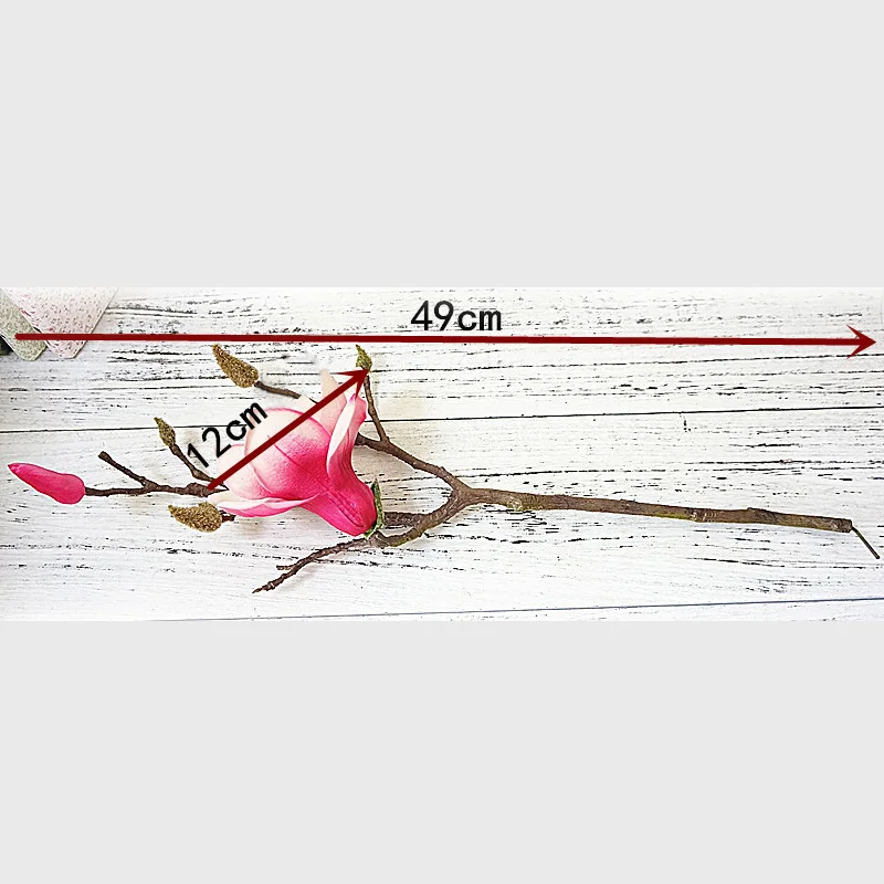 3D цвета, декоративный цветок магнолии, настоящее прикосновение, большая шелковая ветка орхидеи для свадьбы, украшение дома, подарок, 1 головка, искусственный цветочный