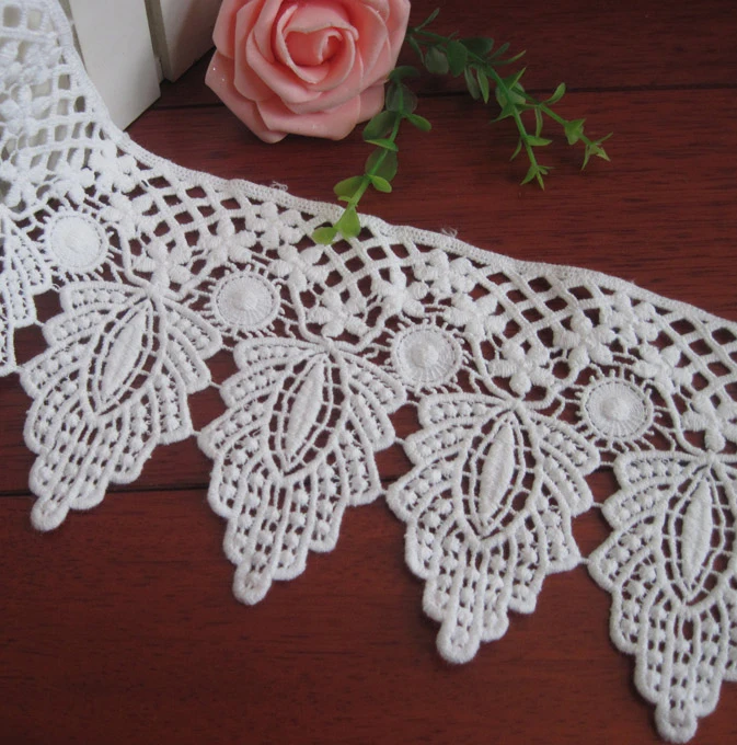12CM Cotton Lace Trim Crochet Lace DIY Embroidered Lace Sewing