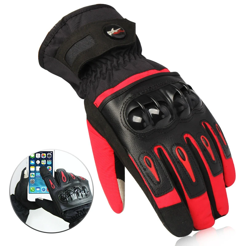 

PROBIKER Motorcycle Gloves Moto Racing Waterproof Windproof Winter Warm Leather Cycling Motorbike Riding Guantes Luvas
