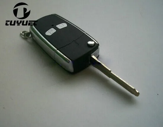 2 кнопки модифицированный Флип складной пульт дистанционного ключа оболочки для Mitsubishi Lancer ключи заготовки чехол
