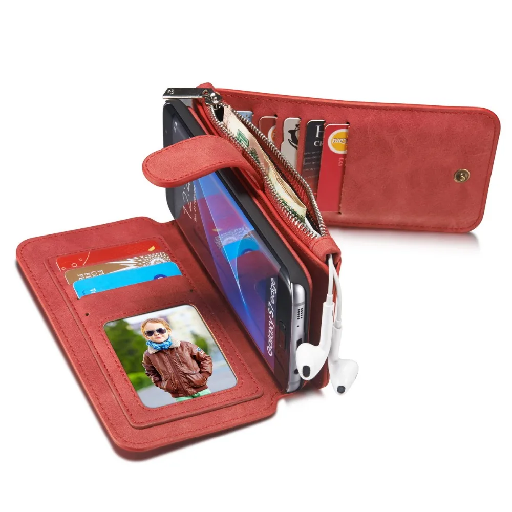imágenes para Retro Caja Del Teléfono Del Tirón de la Carpeta de Cuero Para Sansung Galaxy S6 S7 S6plus borde Bolso Del Teléfono Imán de La Contraportada Desmontable Con Tarjeta Holde imágenes para Retro Caja Del Teléfono Del Tirón de la Carpeta de Cuero Para Sansung Galaxy S6 S7 S6plus borde Bolso Del Teléfono Imán de La Contraportada Desmontable Con Tarjeta Holde