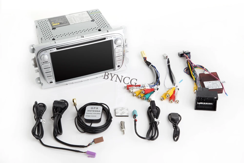 Sale BYNCG 2din Android 8.1 Quad Core Car DVD Player GPS Navi 2G ROM for Ford Focus 2008-2011 Mondeo Galaxy with Audio Radio 16-32GB 4