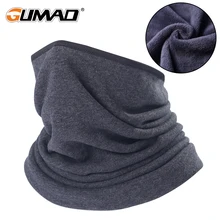 Зимняя Двусторонняя теплая гетра для шеи, термомаска на половину лица, флисовая трубка, защита для сноуборда, велоспорта, лыжная бандана, шарф для мужчин и женщин