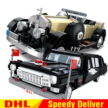 XingBao 03003 HongQi Master Car+ XingBao 03007 Rolls-Royce благородные строительные блоки кирпичи Leingly игрушки модель DIY клон Lepinges