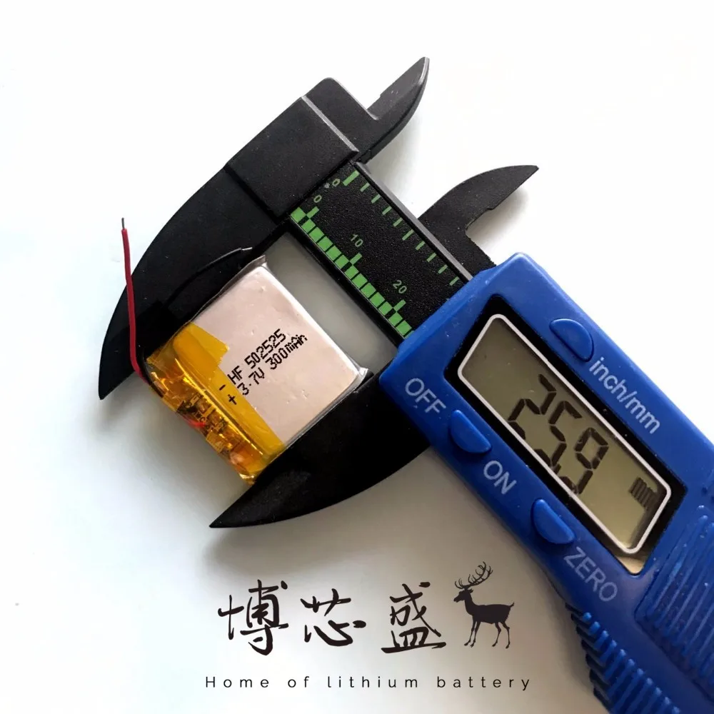 502525 052525 300 мАч 3 7 В литий ионный полимерный аккумулятор MP3 MP4 gps качество товаров CE